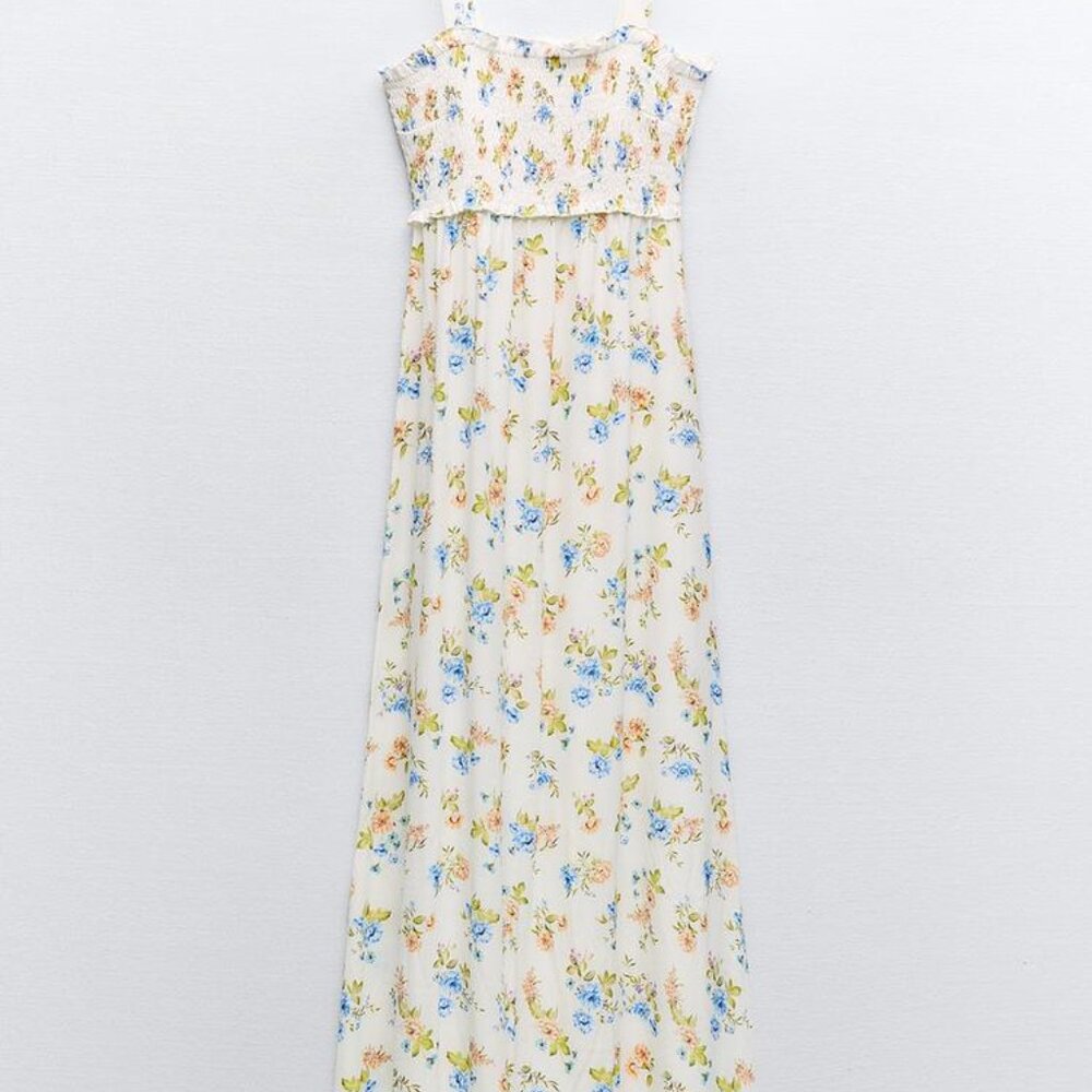 $15💕 ZARA Midi Floral Print Dress NWT